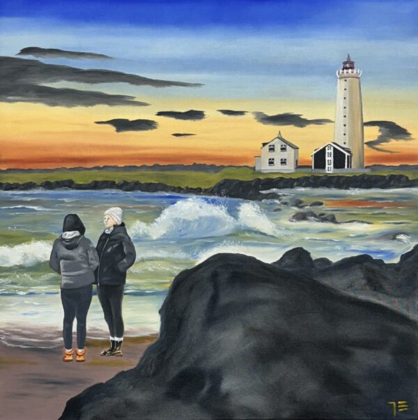 Sólsetur við Gróttu (SOLD)