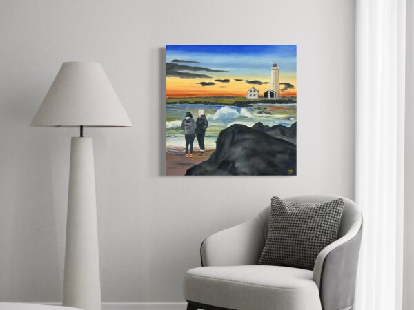 Sólsetur við Gróttu (SOLD) - Image 2